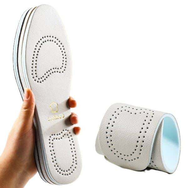 Grey cowhide latex insole