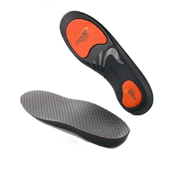 Grey graphene sports shock-absorbing insoles