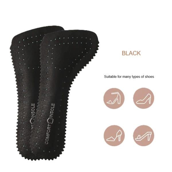 black Anti-slip sandal insoles