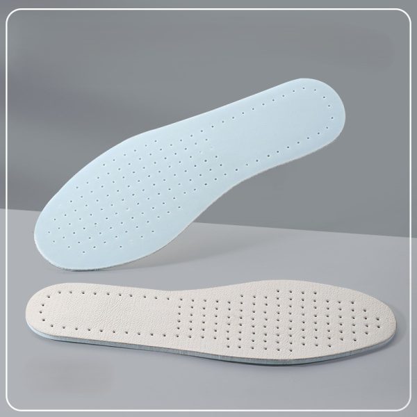 white Cowhide latex insole