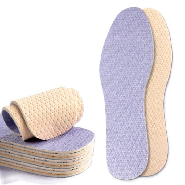Round lavender barefoot shoe artifact