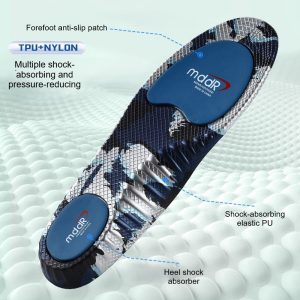 Structures of high elastic breathable military training insoles