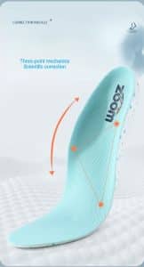 Designing flat foot correction insoles