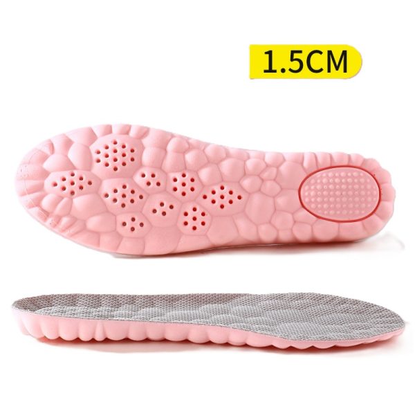 1.5cm Pink comfortable height-increasing insoles