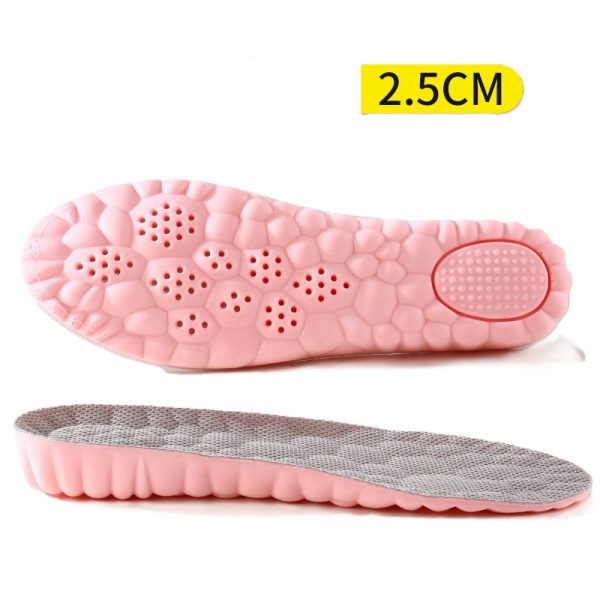 2.5cm Pink comfortable height-increasing insoles