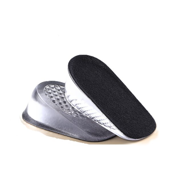 3.5cm black silicone height-increasing insoles