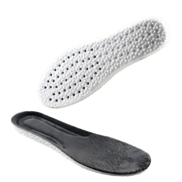 Black thickened flannel warm insole