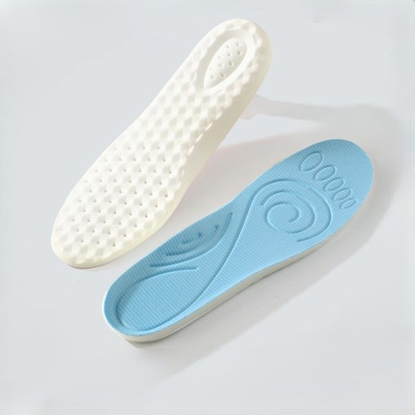 Blue soft elastic deodorizing sports insoles