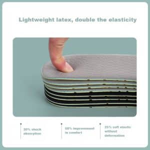 Elastic Latex barefoot shoe insoles