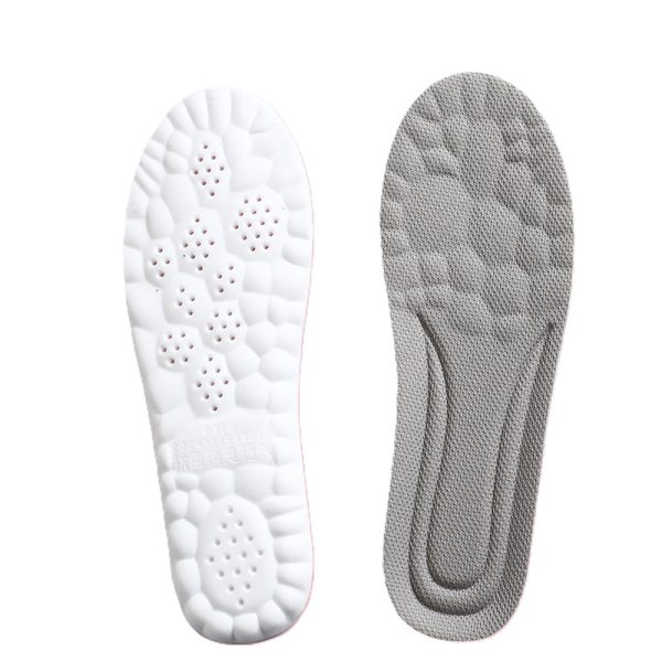 Grey comfortable PU sports insoles
