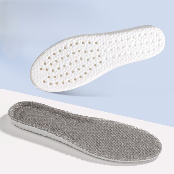 Grey high elastic breathable sports insoles