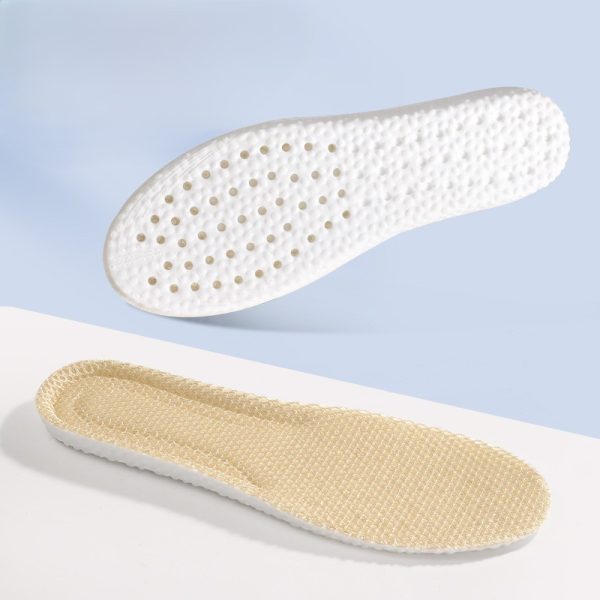 Off-white high elastic breathable sports insoles