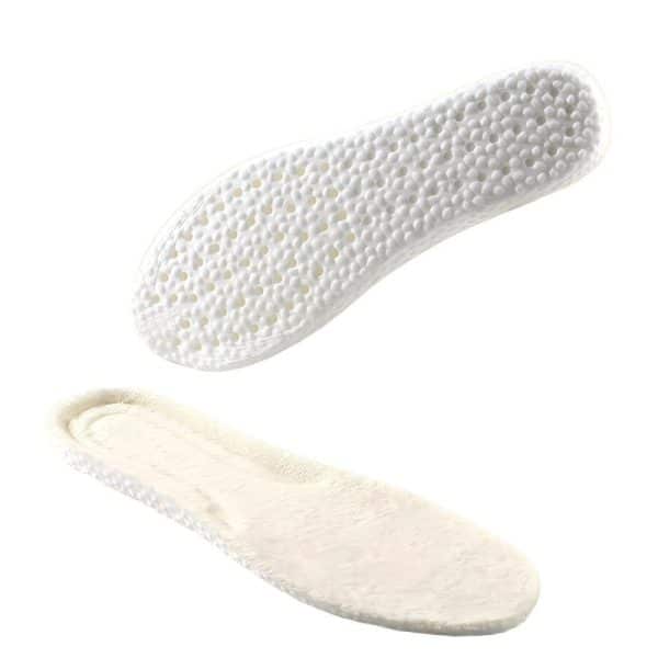 Off white thickened flannel warm insole