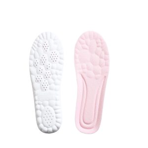 Pink comfortable PU sports insoles