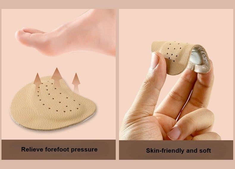Stick sandal pressure-relieving forefoot pad