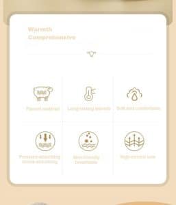 Thickened flannel warm insole functions