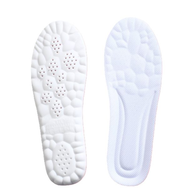 White comfortable PU sports insoles