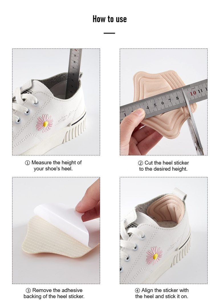 hrink-fit anti-wear heel sticker steps