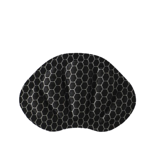 Black shell-shaped anti-wear heel pad