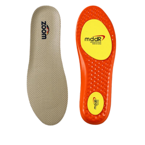 White cowhide sweat-absorbent sports insoles