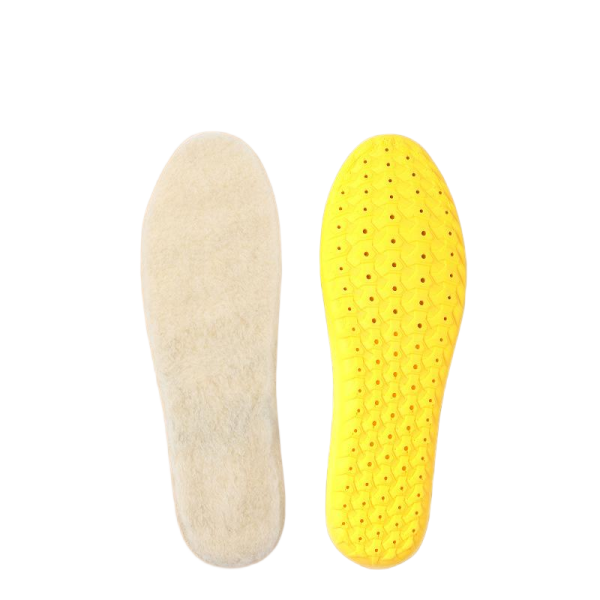 White wool warm sports insoles