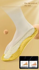Arch support wool warm sports insoles