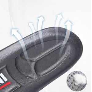 Breathable pressure-relieving elastic sports insoles