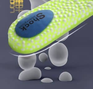 Elastic hydrogen-burst capsule sports insoles