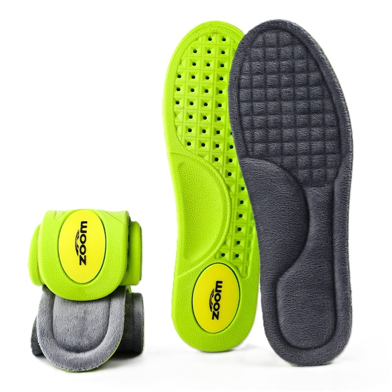 Grey crystal Velvet Arch Support Insoles