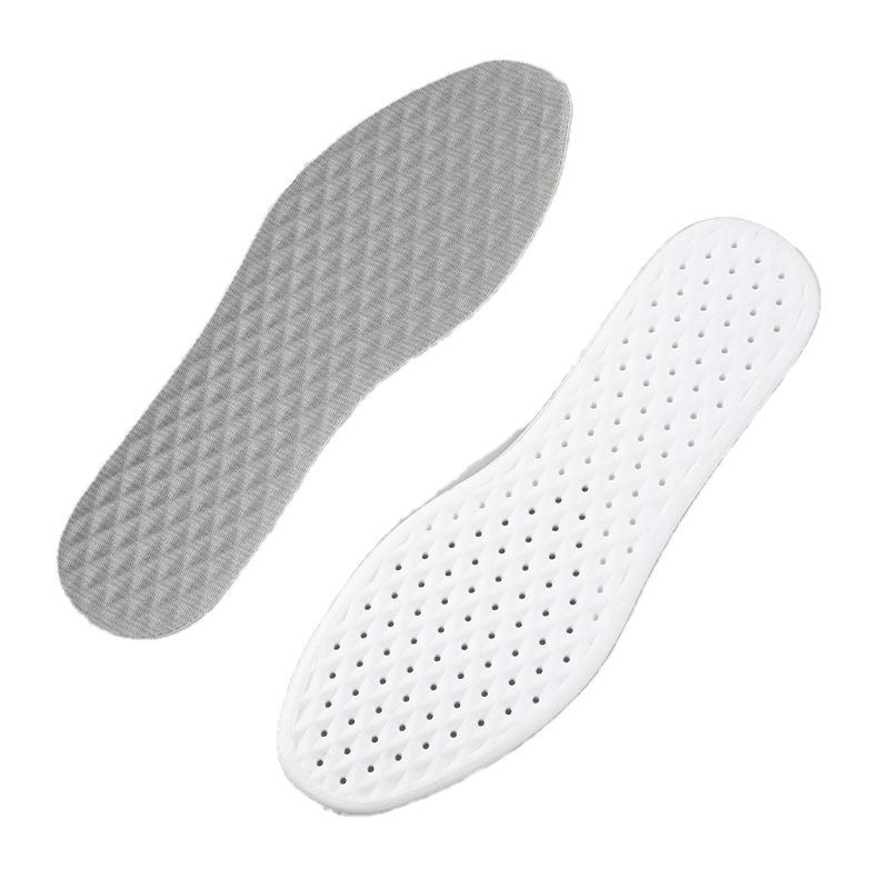 Grey sweat-absorbing and antibacterial insoles