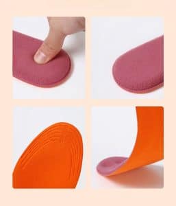 Physical self-heating constant temperature insole structures