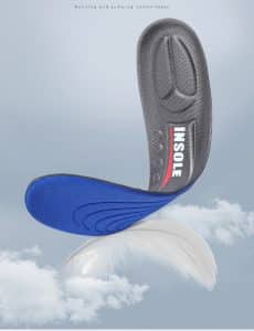 Soft pressure-relieving elastic sports insoles