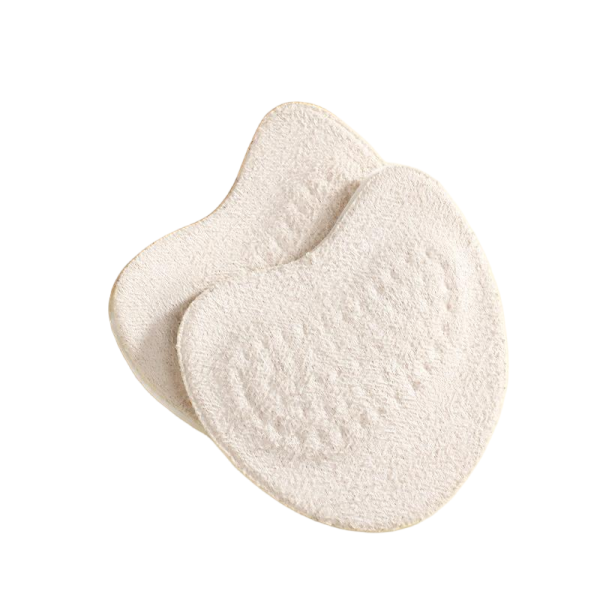 White women's suede non-slip forefoot pad