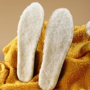 100% wool shock-absorbing insole show