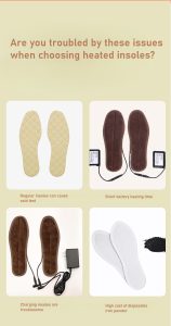 Alternative children's self-heating warm insoles