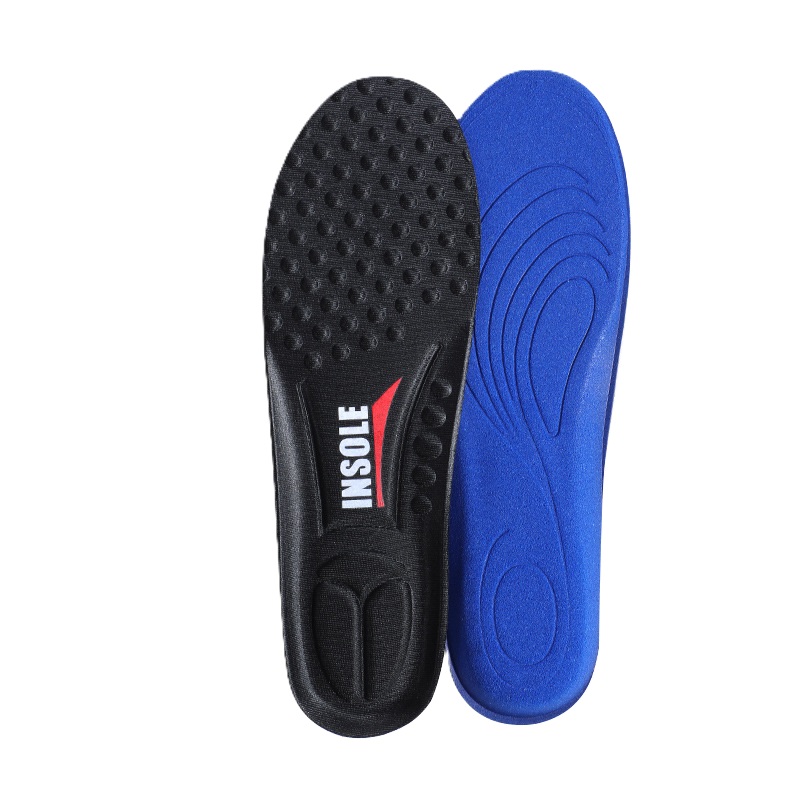 Black elastic compression sports insoles