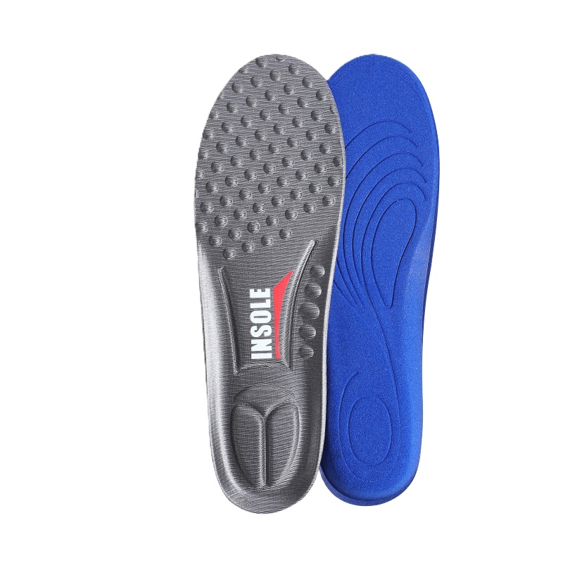 Grey elastic compression sports insoles