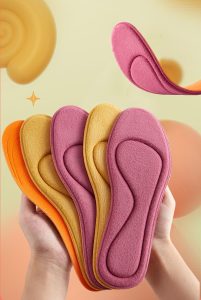 Soft children's self-heating warm insoles