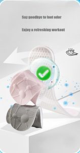 Safe gene fiber deodorizing insoles