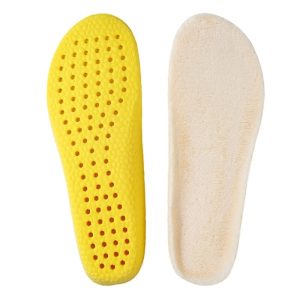 White birkenstocks with fleece-lined warm insoles