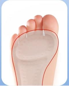 Soft women's suede non-slip insoles