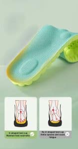 U heel peppermint and Artemisia antibacterial insoles
