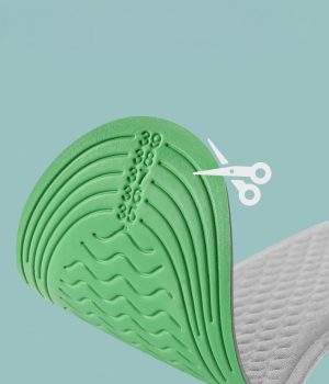 Cutable natural latex cushioning insole