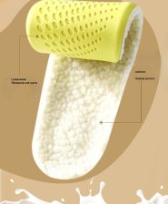 Lambswool latex thermal insoles structures