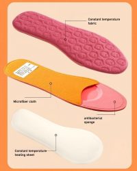 Mother-and-child constant temperature heating insoles structures Mother-and-child constant temperature heating insoles structures