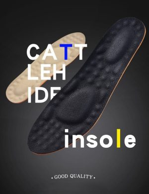 Soft men’s Cowhide Super Elastic Massage Insoles Soft men's Cowhide Super Elastic Massage Insoles